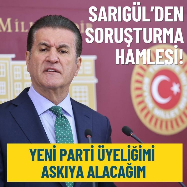 Sarıgül’den soruşturma hamlesi: Yeni Parti üyeliğimi askıya alacağım