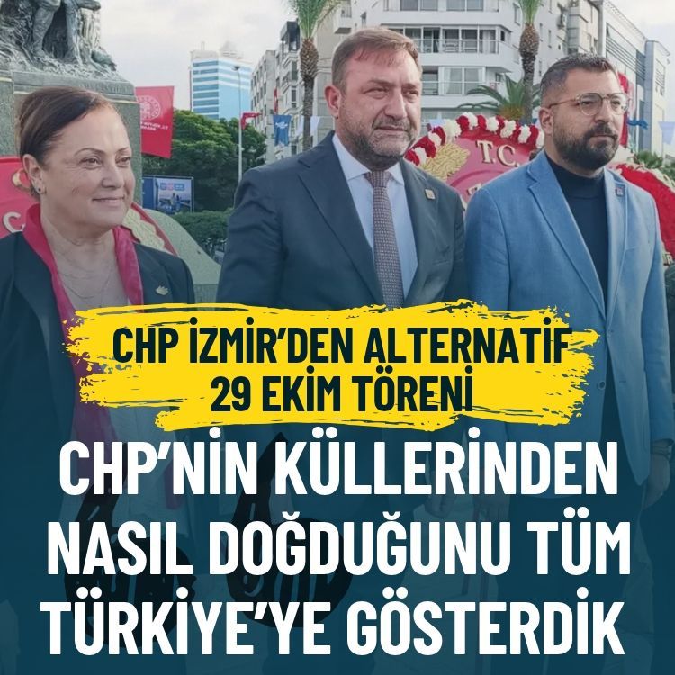 CHP İzmir'den alternatif 29 Ekim töreni