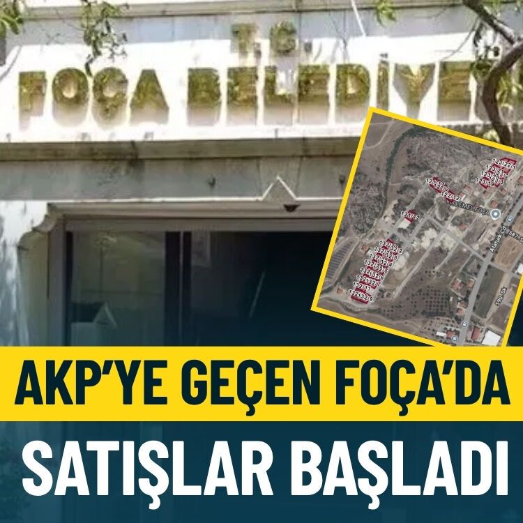 AKP’ye geçen Foça’da satışlar başladı