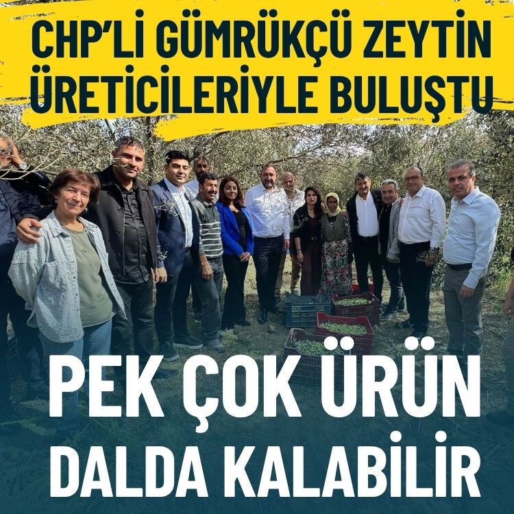 Utku Gümrükçü zeytin üreticileriyle buluştu: Pek çok ürün dalda kalabilir!