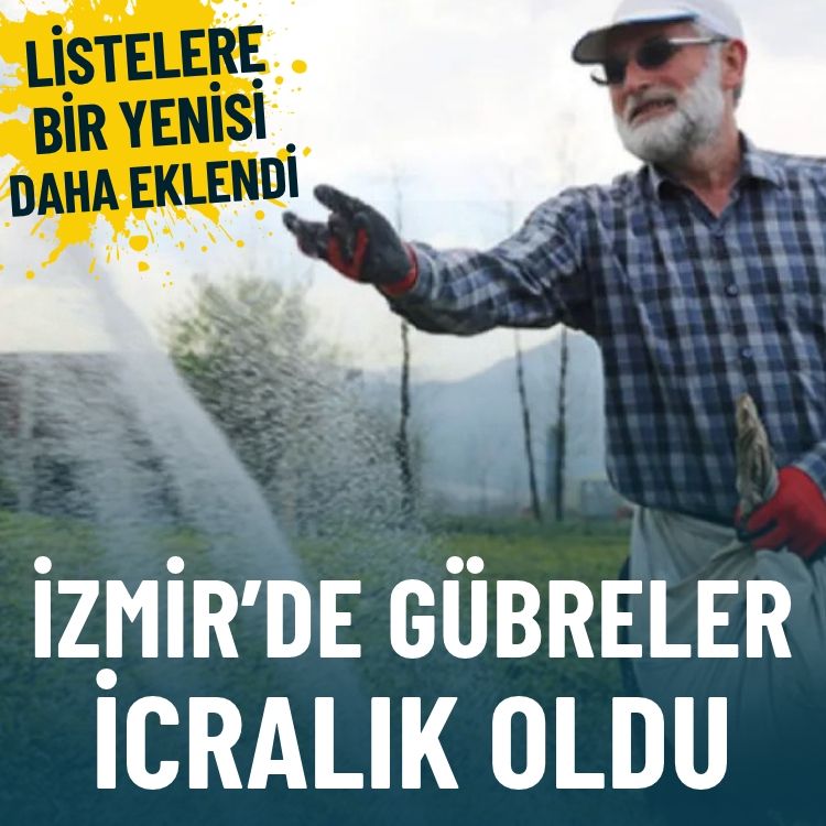 Listelere bir yenisi daha eklendi… İzmir’de 47 ton gübre icralık