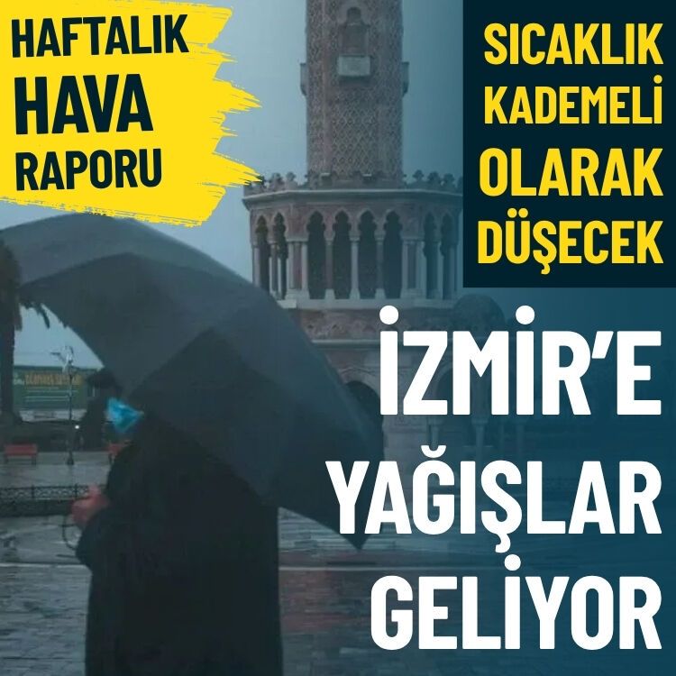 Haftalık hava raporu… İzmir’e yağışlar geliyor