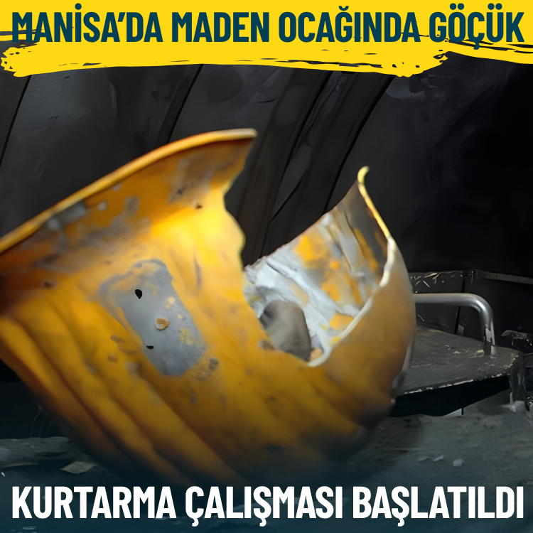 Manisa’da maden ocağında göçük: Kurtarma çalışması başlatıldı