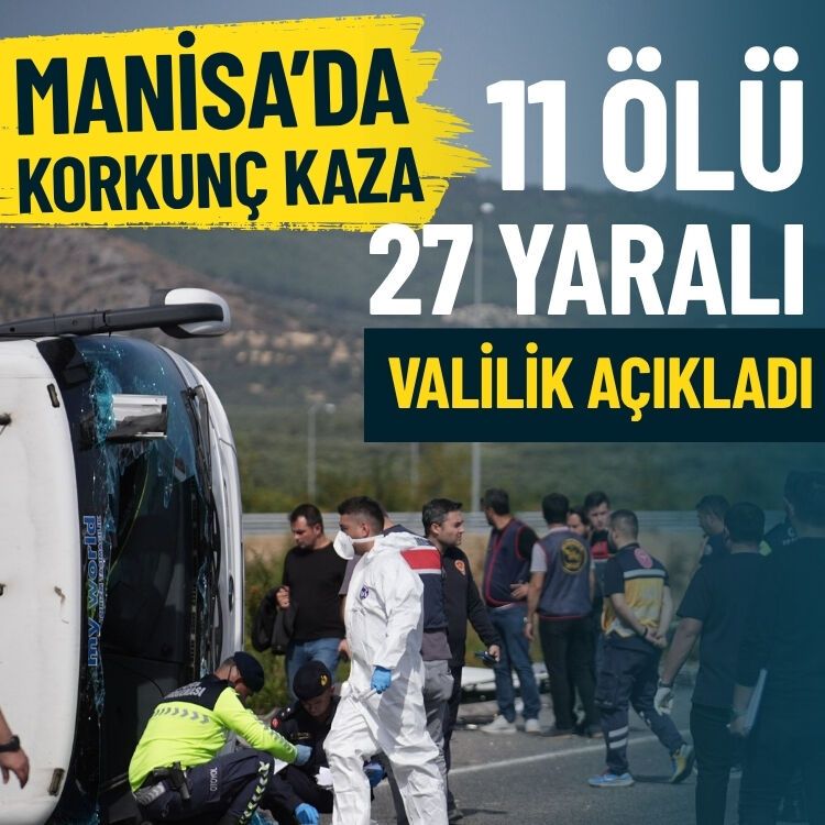 Manisa’da TIR ve otobüs çarpıştı… Çok sayıda ölü ve yaralı var