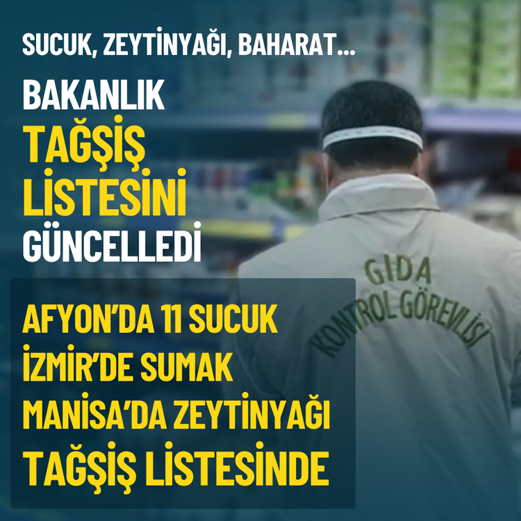 Sucuk, zeytinyağı, baharat... Bakanlık tağşiş listesini güncelledi: Ege illerinde hangi markalarda taklit ve tağşiş var?