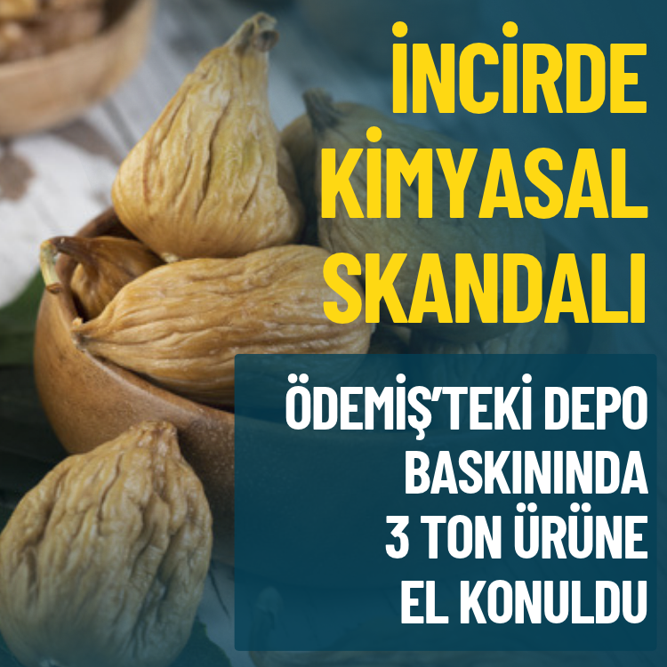 İzmir'de incirde kimyasal skandalı: 3 ton ürüne el konuldu