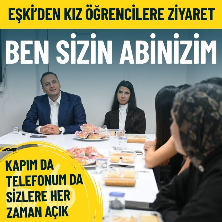 Eşki’den kız öğrencilere ziyaret: Ben sizin abinizim
