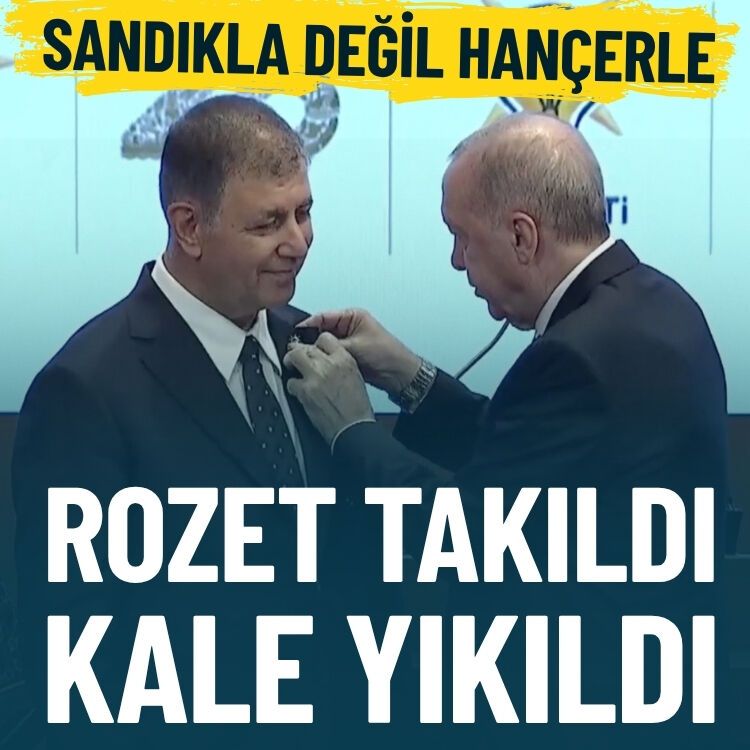Sandıkla değil hançerle… Rozet takıldı, kale yıkıldı