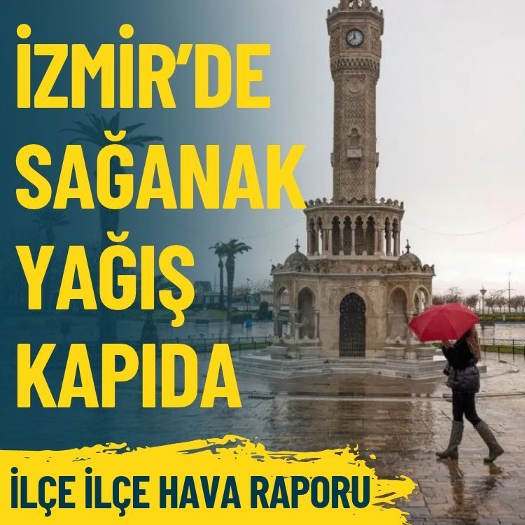 İzmir’de sağanak yağış kapıda: İlçe ilçe hava raporu