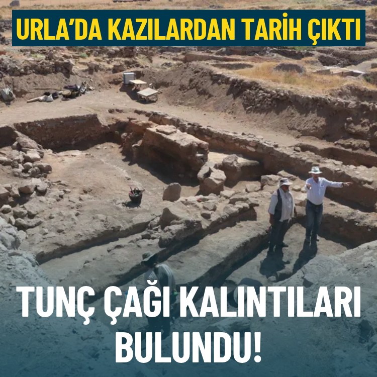 Urla’da kazılardan tarih çıktı: Tunç Çağı kalıntıları bulundu!