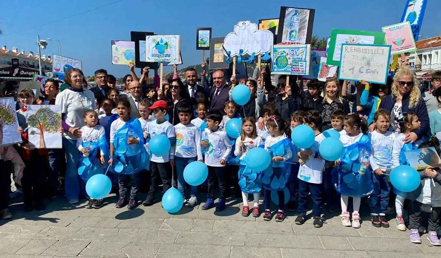 Dünya Su Günü'nde çocuklar haykırdı: Suyu boşa harcama