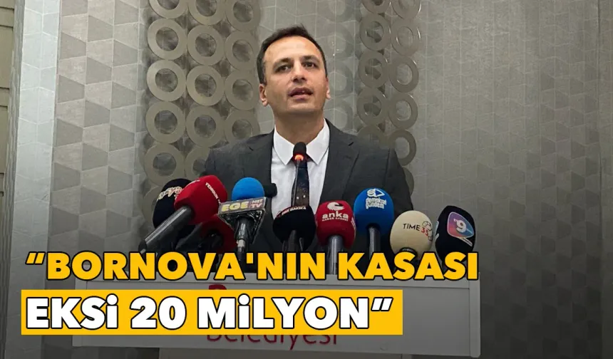 Başkan Eşki'den kritik açıklamalar: Bornova'nın kasası eksi 20 milyon