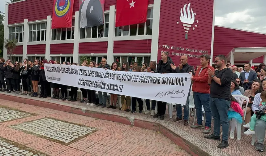 Velilerden özel okul yönetimine protesto: Öğretmenlerimizin yanındayız