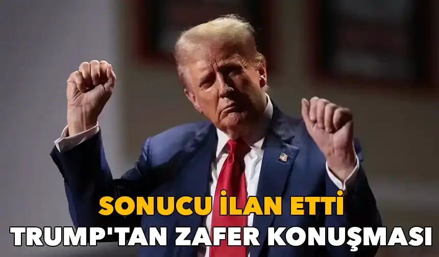 Seçim sonucunu ilan etti: Donald Trump'tan zafer konuşması