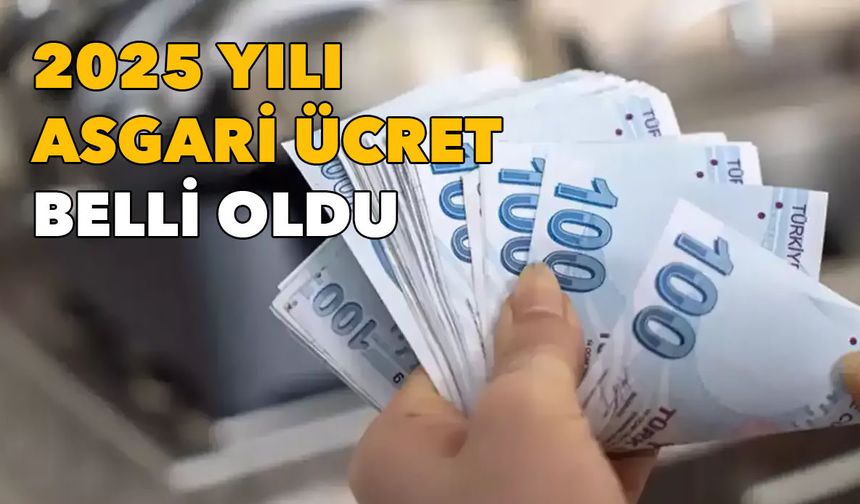 2025 yılı asgari ücreti açıklandı!