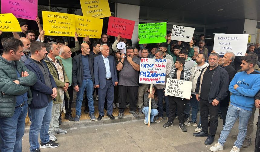 Karşıyaka pazarcılarından belediye’ye tepki: Rant için pazarı başka güne kaydırmaya çalışıyorlar