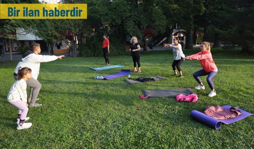 Konak’ta açık havada spor keyfi sürüyor