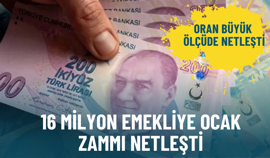 16 milyon emekliye ocak zammı netleşiyor: Oran büyük ölçüde netleşti