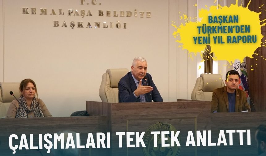 Başkan Türkmen’den yeni yıl raporu: Çalışmaları tek tek anlattı