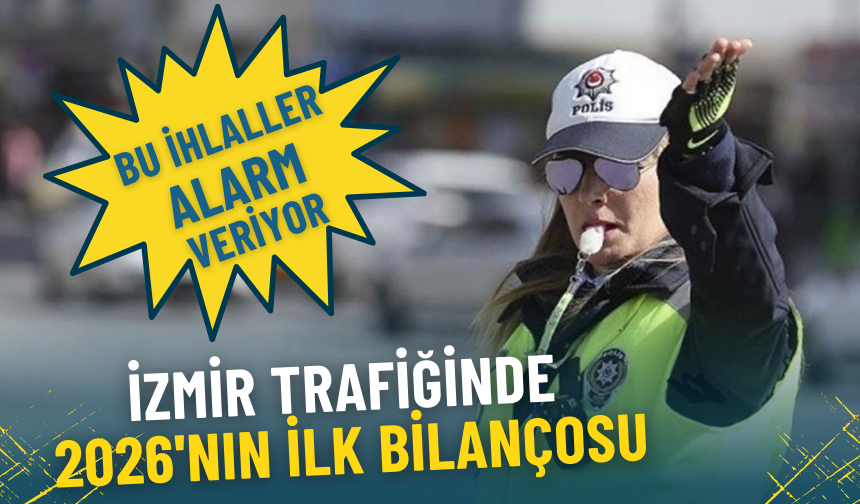İzmir trafiğinde 2026'nın ilk bilançosu: İşte en yaygın ihlaller