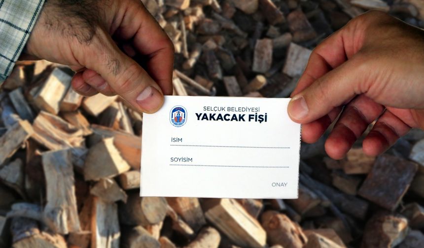 Selçuk Belediyesi’nden 396 aileye yakacak fişi desteği