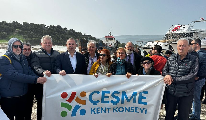 Demircili Koyu'nda 'Gökbey' tepkisi: Burası tersane değil, gemi derhal kaldırılmalı