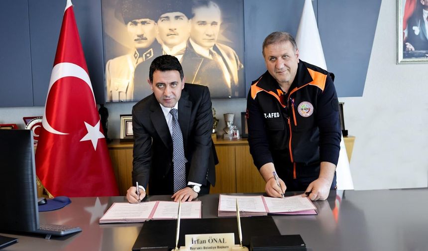 Bayraklı’da Afet ve İklim Risklerine Karşı İş Birliği Protokolü imzalandı