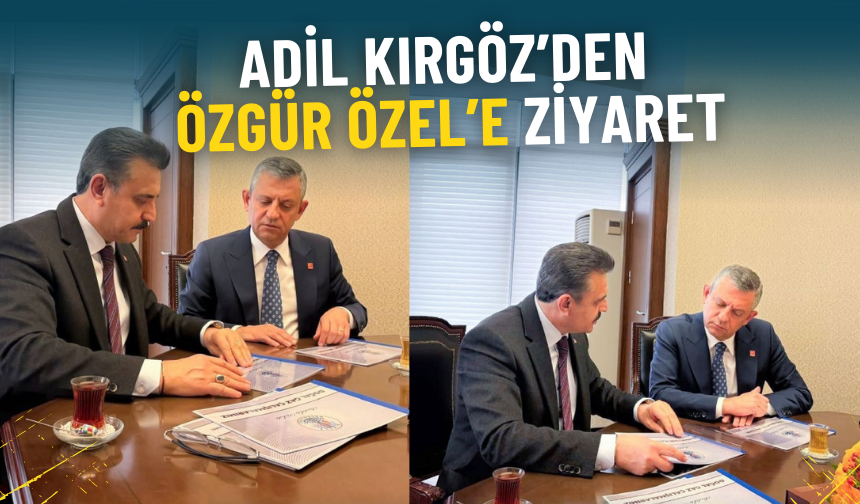 Dikili Belediye Başkanı Adil Kırgöz’den Özgür Özel’e ziyaret