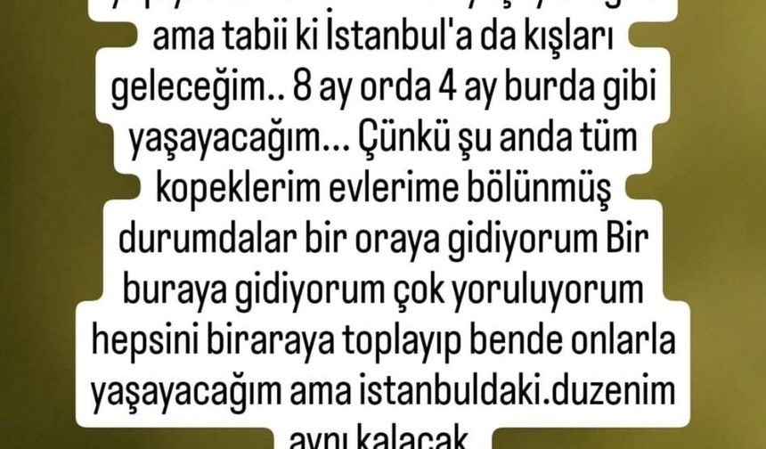 Sosyal medyada açıkladı: Ünlü şarkıcı İstanbul'u terk mi ediyor?
