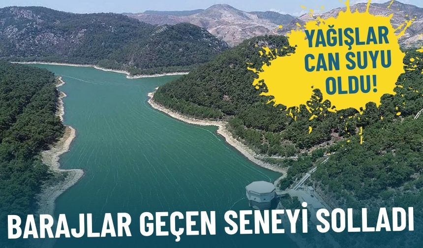 Yağışlar başladı, İzmir’in barajları geçen yılı solladı