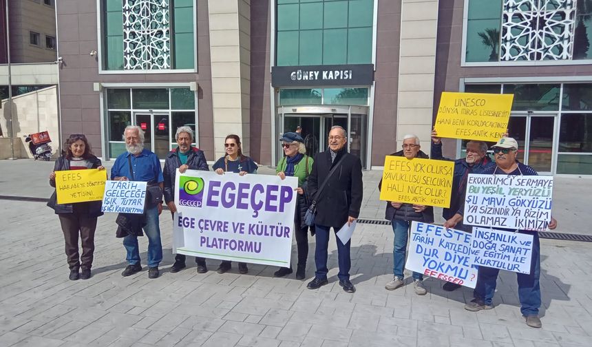 EGEÇEP’ten Efes karşılama merkezi projesine dava: Bir yurttaş çivi çaksa yargılanır!