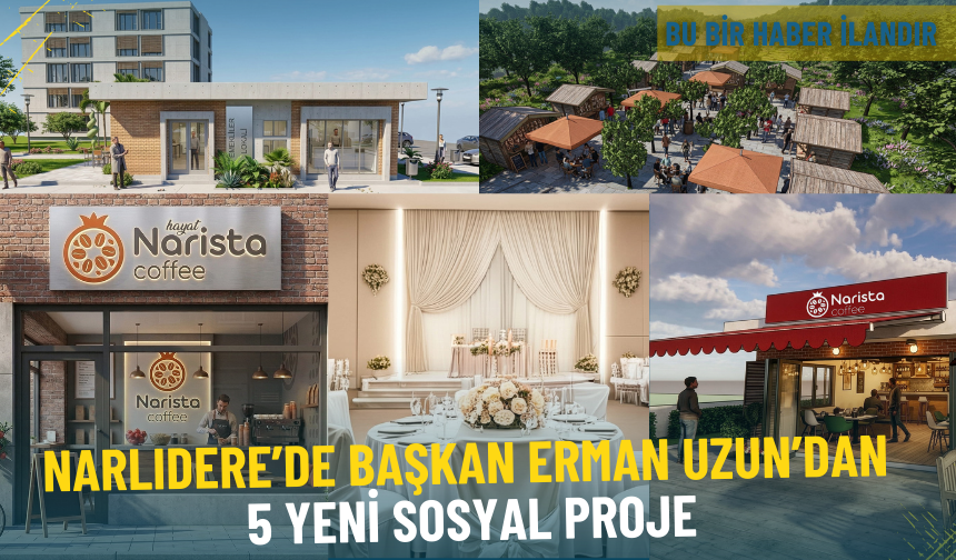 Narlıdere’de Başkan Erman Uzun’dan 5 yeni sosyal proje