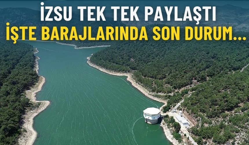 İZSU tek tek paylaştı: İşte İzmir’in barajlarında son durum…