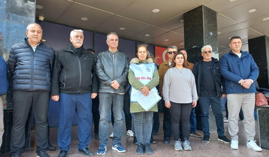 Tüm Bel-Sen Buca Belediyesi önünden seslendi: TİS ücretleri ödenmiyor