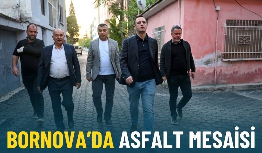 Bornova'da asfalt mesaisi