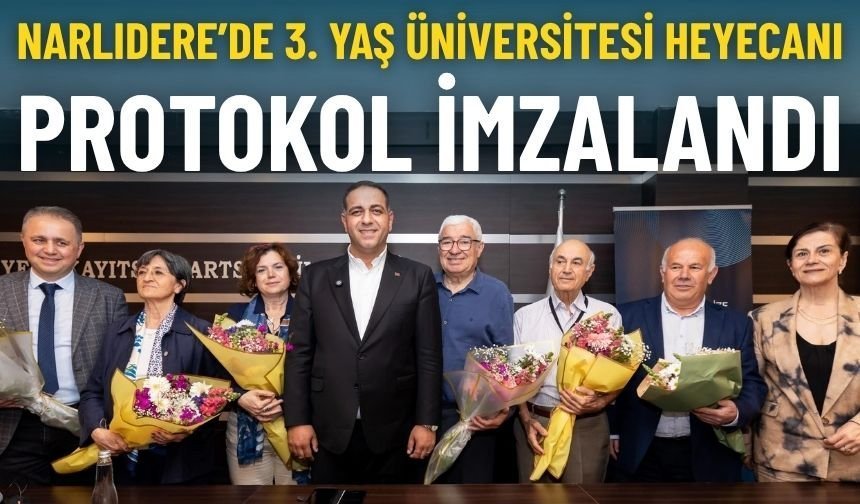 Narlıdere’de 3. Yaş Üniversitesi heyecanı: Protokol imzalandı