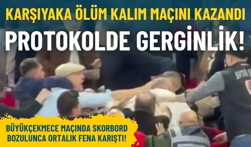 Ölüm kalım maçında KSK galip: Protokol tribününde arbede!