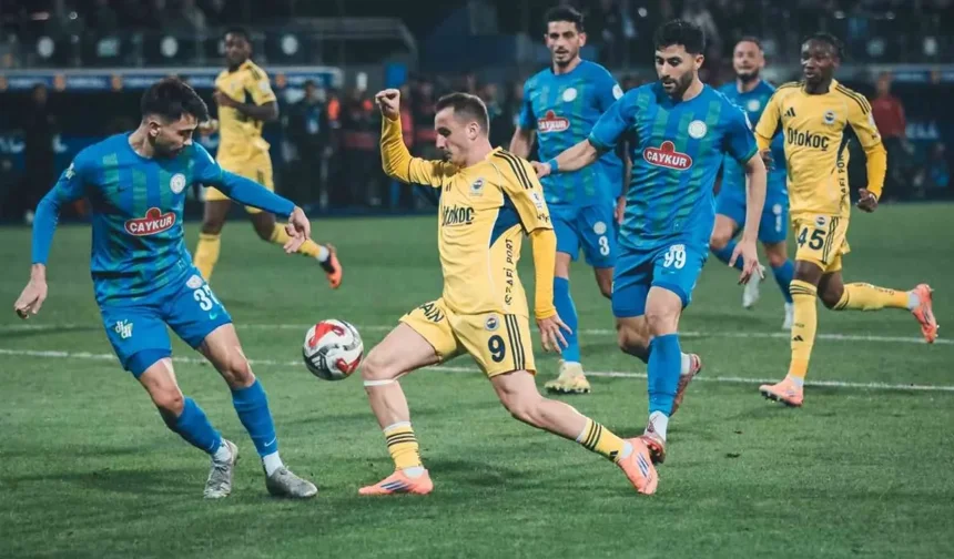 Süper Lig’de zirve alev alev: Fenerbahçe Çaykur Rizespor’u konuk ediyor!