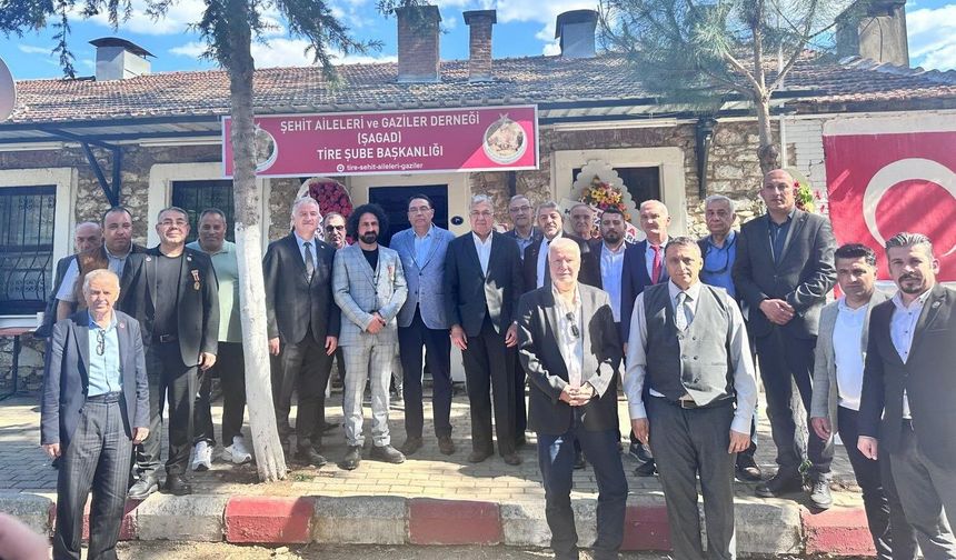 Şehit Aileleri ve Gaziler Derneği Tire Şubesi açıldı: İlk ziyaret CHP'li Bağcıoğlu'ndan