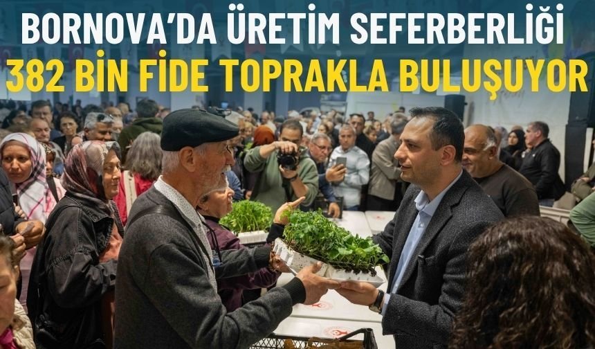 Bornova’da üretim seferberliği: 382 bin fide toprakla buluşuyor