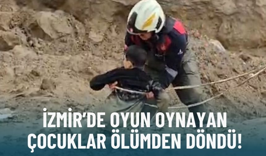 İzmir’de oyun oynayan çocuklar ölümden döndü!
