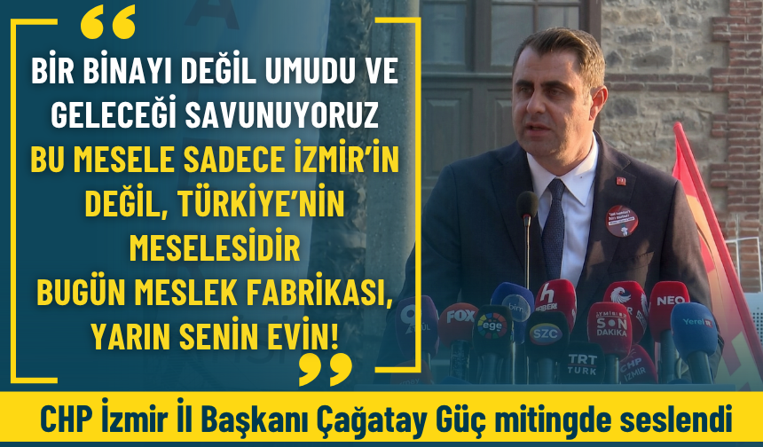 Çağatay Güç: Bugün Meslek Fabrikası, yarın senin evin!