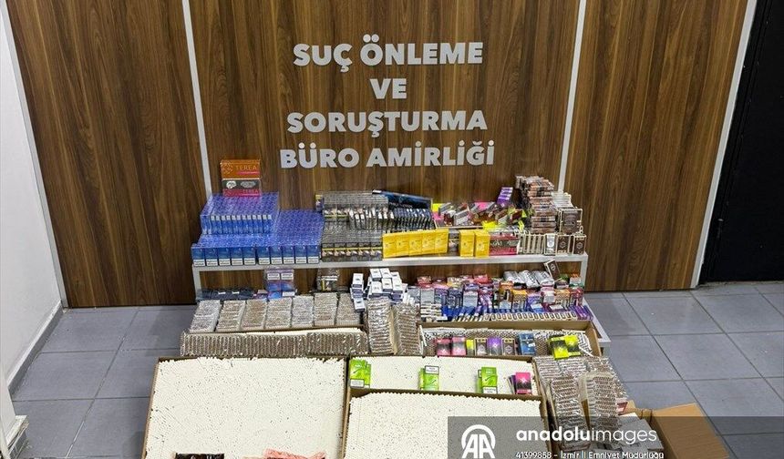 İzmir'de 'kaçak' operasyonu... Tütün dükkanı gibi baskın!