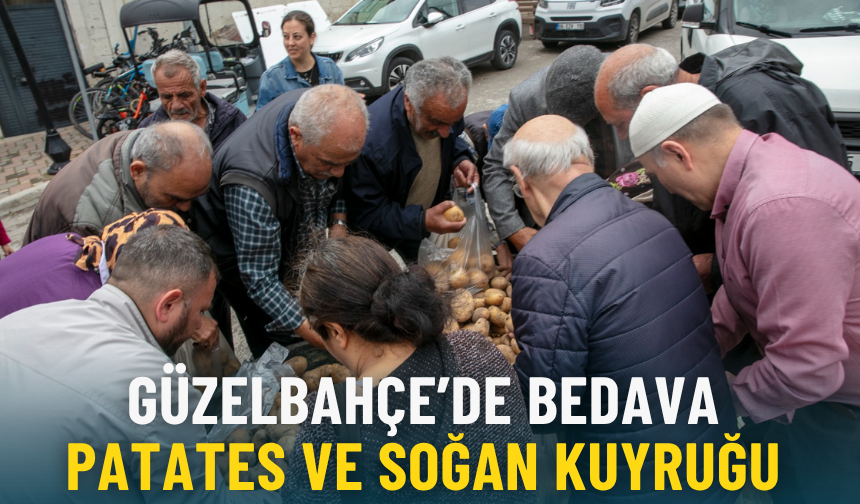 Güzelbahçe’de ücretsiz soğan ve patates desteği