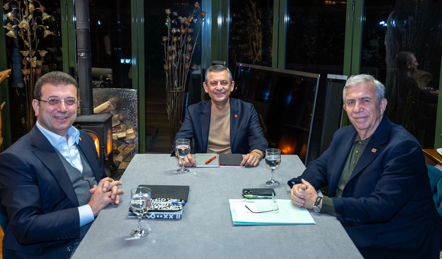 Özel, İmamoğlu ve Yavaş'tan ortak mesaj: Birlikte güçlüyüz