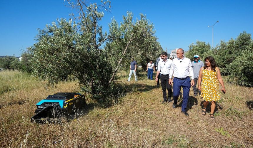 Gaziemir Belediyesi’nde ot temizliğinde robot dönemi