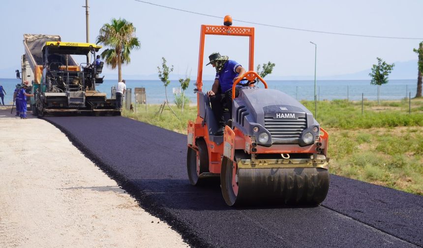 Seferihisar Sakız Ağacı yolunda asfalt tamam: Yeni etaplar planlandı