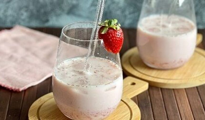 Evde bubble tea keyfi: Çilekli ve bol eğlenceli tarif
