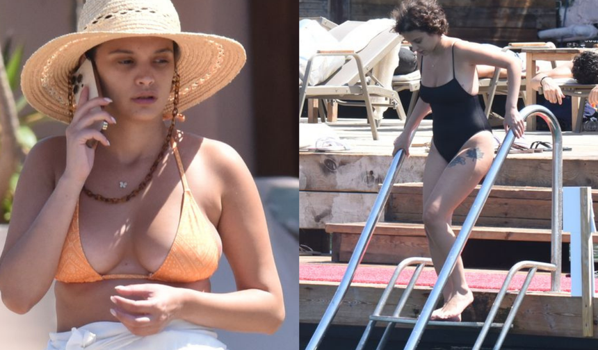 Serra Pirinç Bodrum'da tatilin tadını çıkarıyor