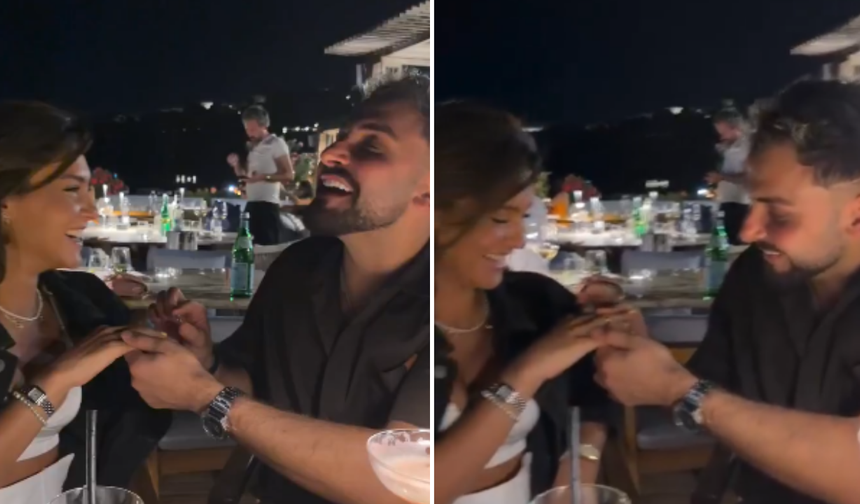 Sefo evlilikyolunda... Oyuncu Çağla Boz'a romantik teklifi beğeni topladı